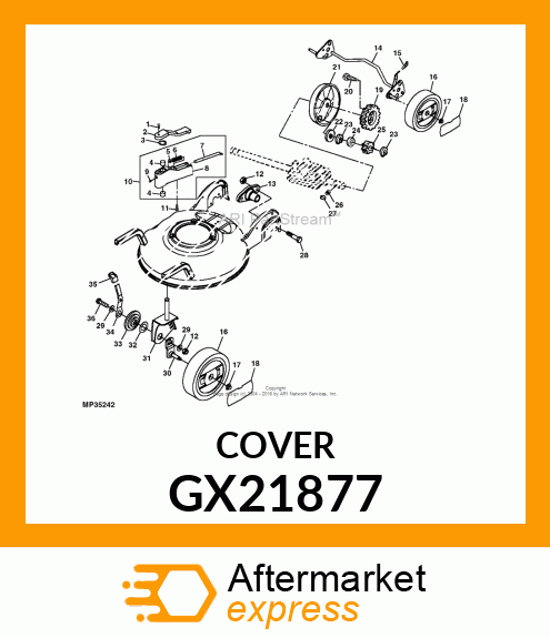 COVER, WHEEL DUST GX21877