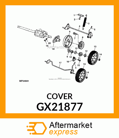 COVER, WHEEL DUST GX21877