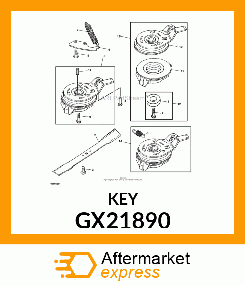 KEY, STEPPED GX21890