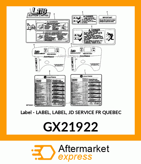 Label GX21922