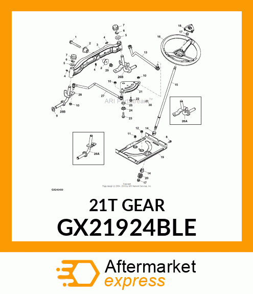 GEAR, SECTOR GX21924BLE