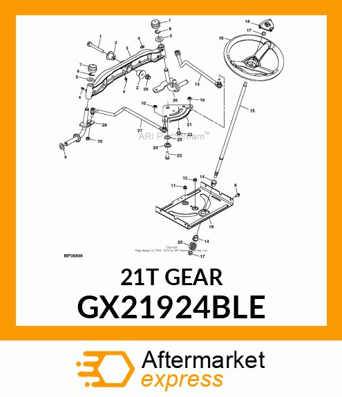 GEAR, SECTOR GX21924BLE