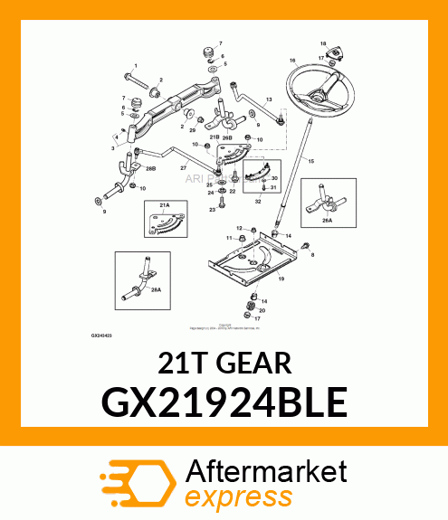 GEAR, SECTOR GX21924BLE