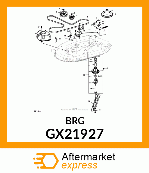 SPACER, SHEAVE GX21927