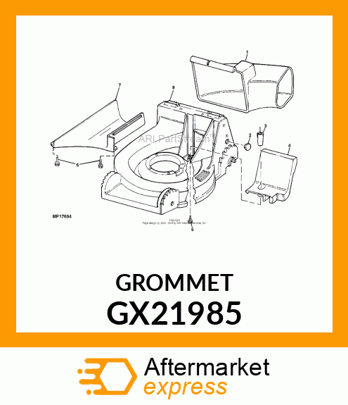 GROMMET, RUBBER GX21985