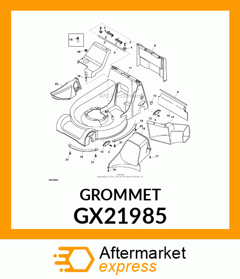 GROMMET, RUBBER GX21985