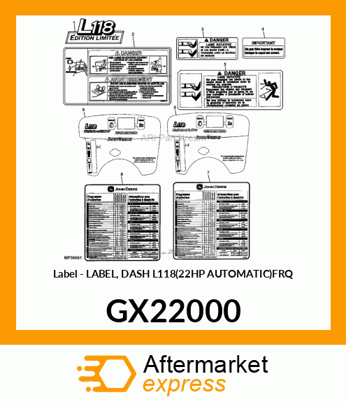 Label GX22000