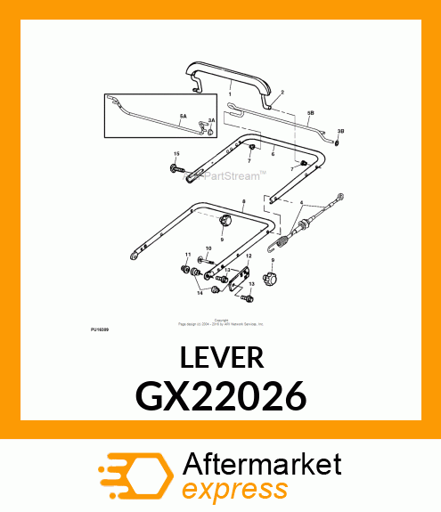 LEVER, WELDED CLUTCH GX22026