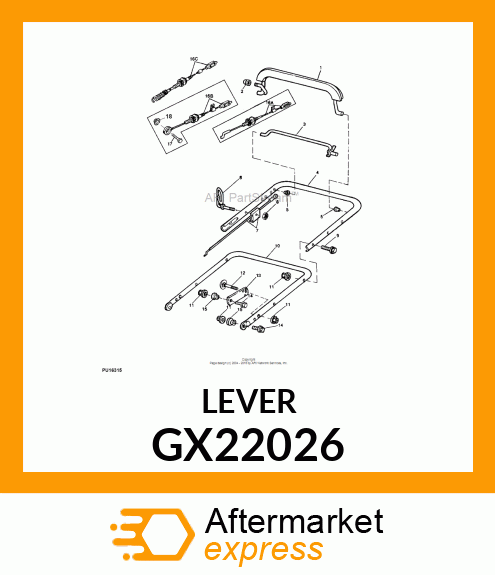 LEVER, WELDED CLUTCH GX22026