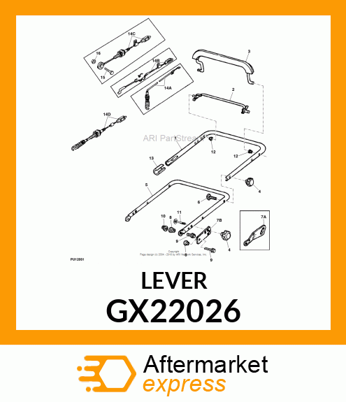 LEVER, WELDED CLUTCH GX22026