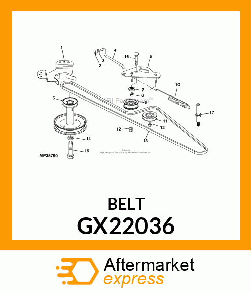 BELT, GEAR DRIVE GX22036