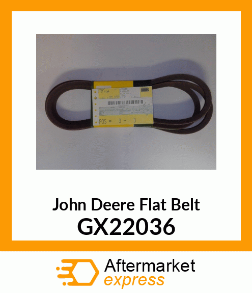 BELT, GEAR DRIVE GX22036