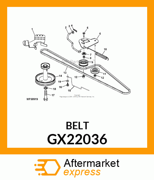 BELT, GEAR DRIVE GX22036