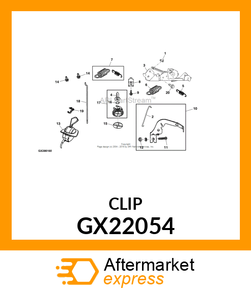 CLIP, CONDUIT; 1/4" PLASTIC GX22054