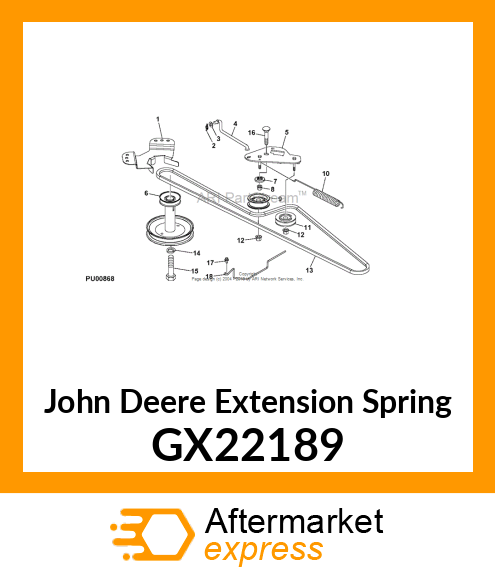 SPRING, TRACTION DRIVE GX22189