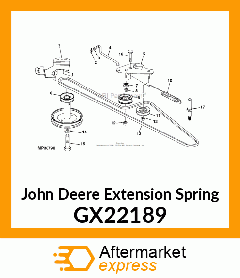 SPRING, TRACTION DRIVE GX22189