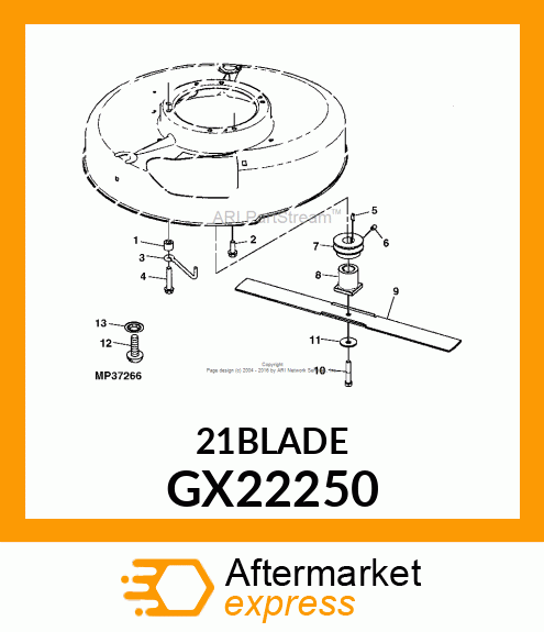 BLADE, CUTTING GX22250