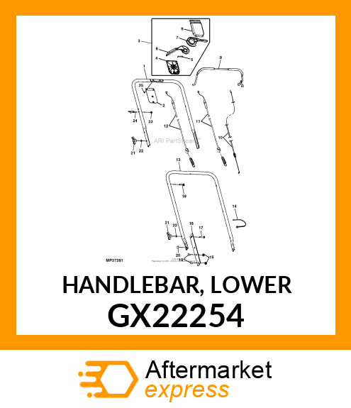 HANDLEBAR, LOWER GX22254