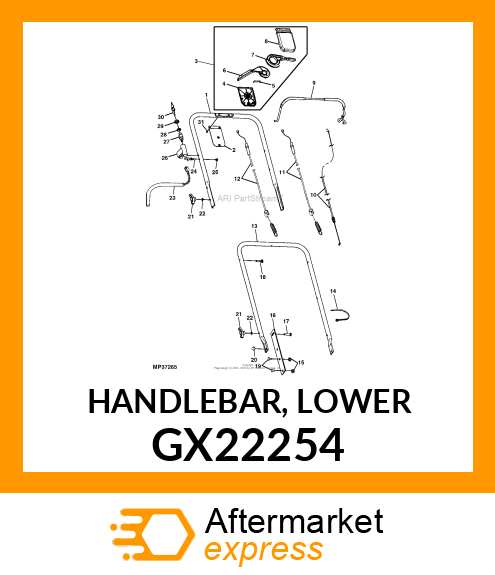 HANDLEBAR, LOWER GX22254