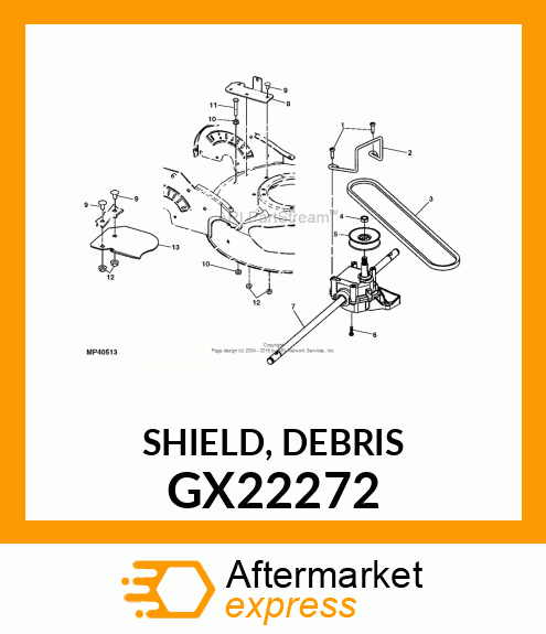 SHIELD, DEBRIS GX22272