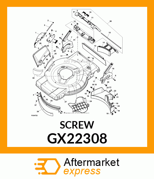 SCREW, THREAD FORMING HI GX22308