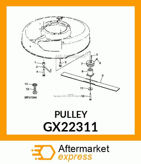 SHEAVE, ENGINE GX22311