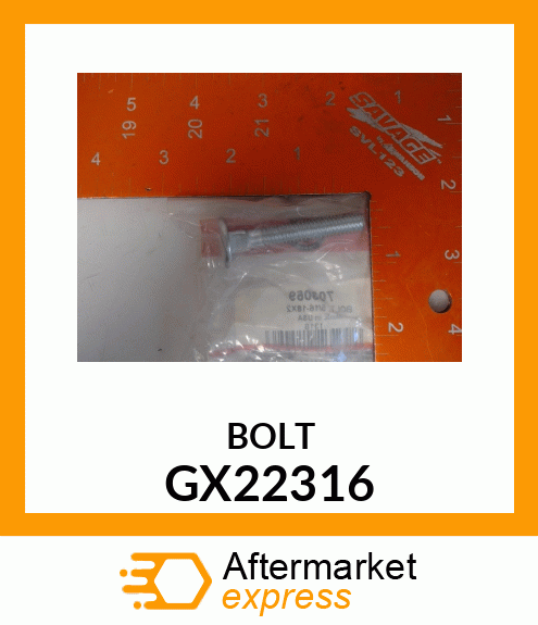 BOLT, HANDLE 5/16 X 2 GX22316