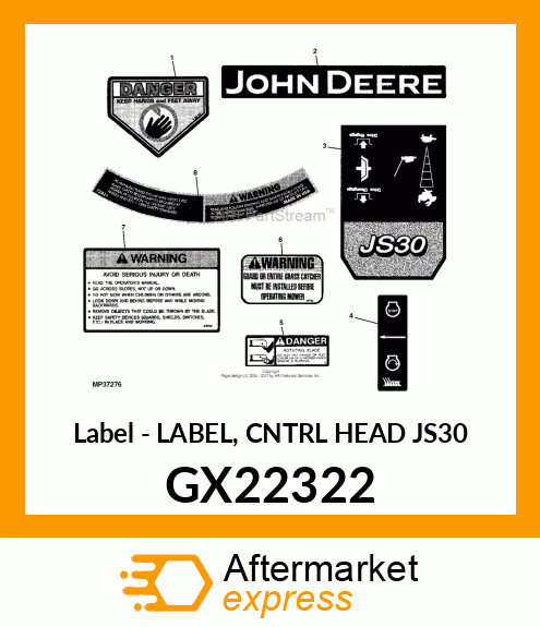 Label GX22322