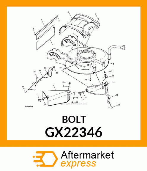 BOLT, MODIFED SHOULDER GX22346