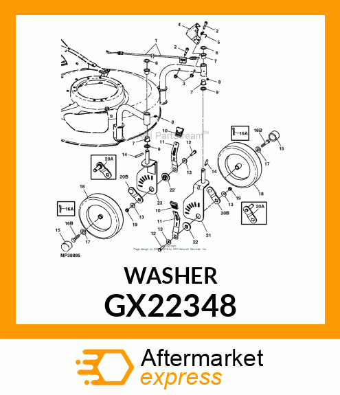 WASHER, .64X.99X.025 GX22348