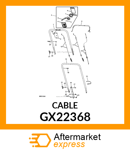 CABLE, SPEED GX22368