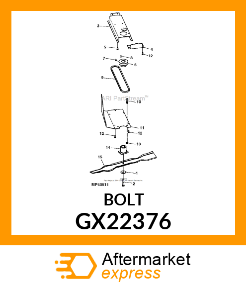 SCREW, 3/8 GX22376