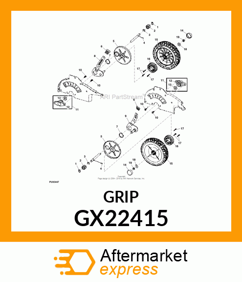 GRIP, HT LATCH, BLACK GX22415