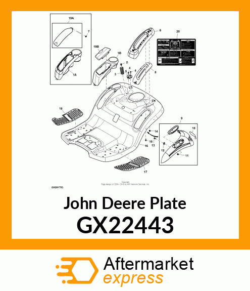 PLATE GX22443