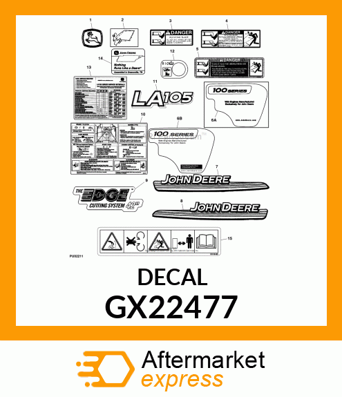 LABEL WARNING/DAN(TUNNEL)EN W/SP/FR GX22477