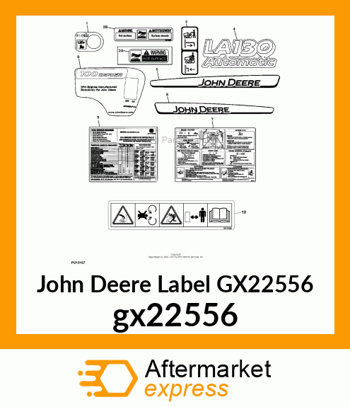 LABEL, JD SERVICE 2007 gx22556