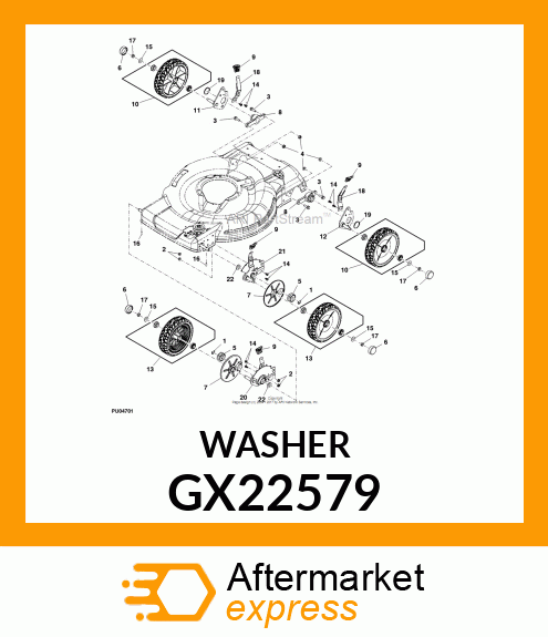 WASHER, FLAT 1.0 OD X 0.382 ID GX22579
