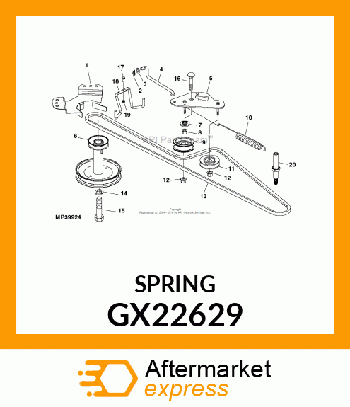 SPRING, TRACTION DRIVE GX22629