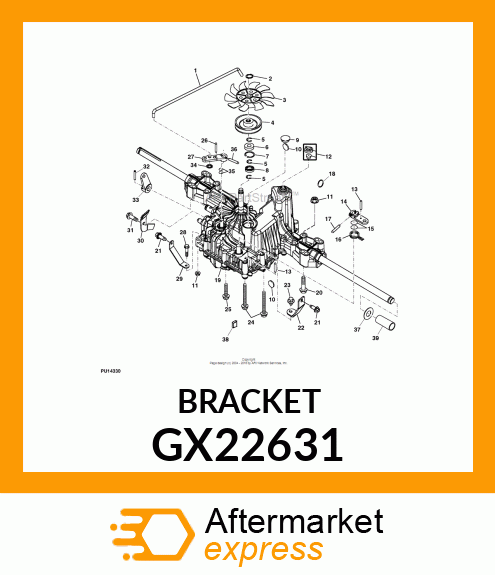 BRACKET, LH TORQUE STRAP PAINTED GX22631