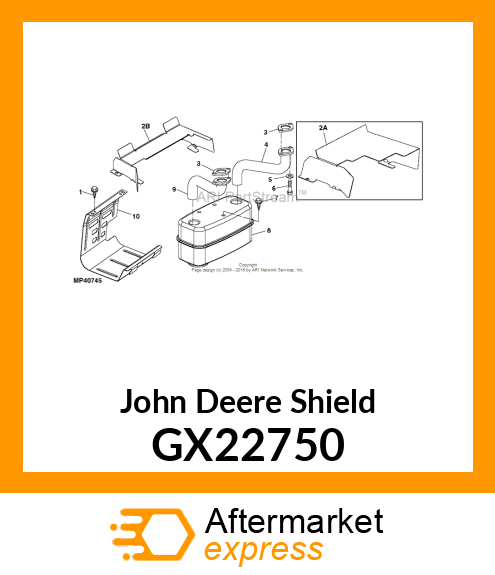 SHIELD, UPPER MANIFOLD (PAINTED) GX22750