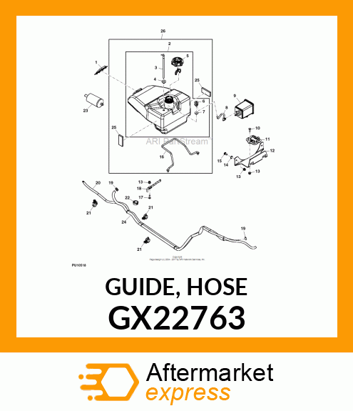 GUIDE, HOSE GX22763