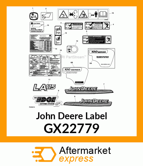 LABEL, JD SERVICE 2008 GX22779