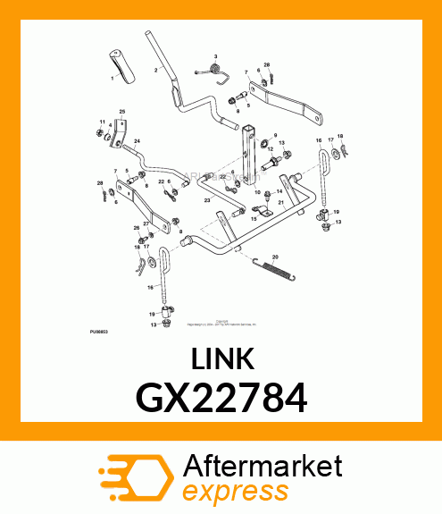 LINK, CONNECTING PLATED GX22784