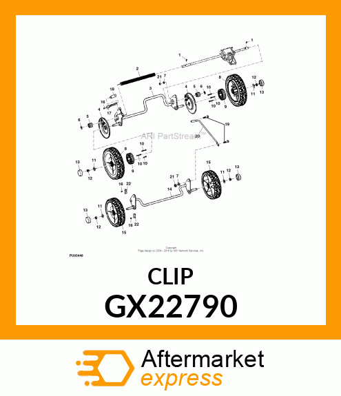 BUSHING, FRONT 21" GX22790