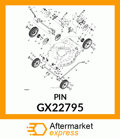 PIN,AXLE GX22795