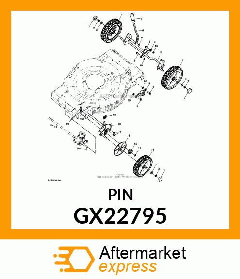 PIN,AXLE GX22795