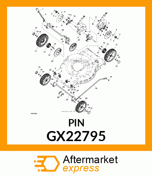 PIN,AXLE GX22795