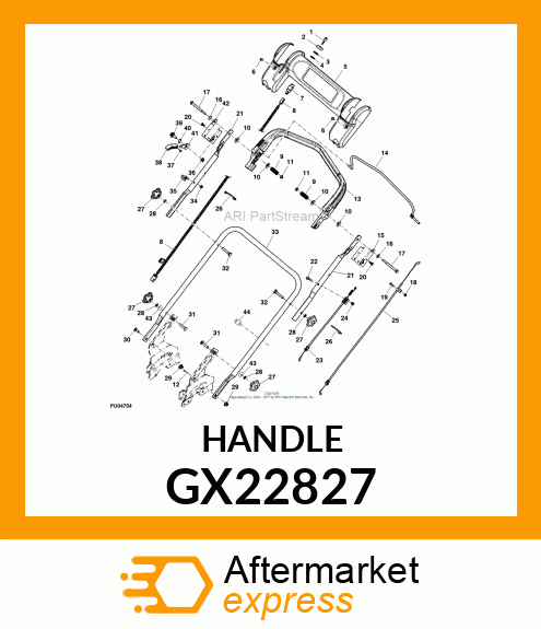 HANDLE, LOCK GX22827