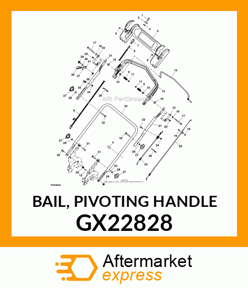 BAIL, PIVOTING HANDLE GX22828