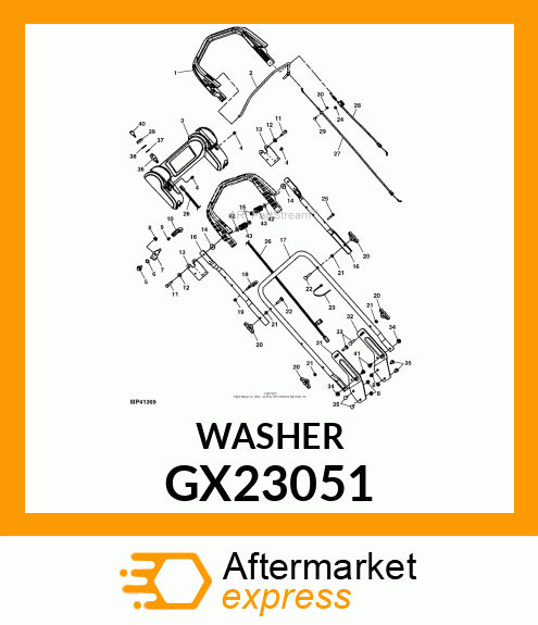 WASHER, FW, .33X.88X.09 GX23051